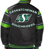 CFL-Saskatchewan-Roughriders-Multicolor-Leather-Jacket