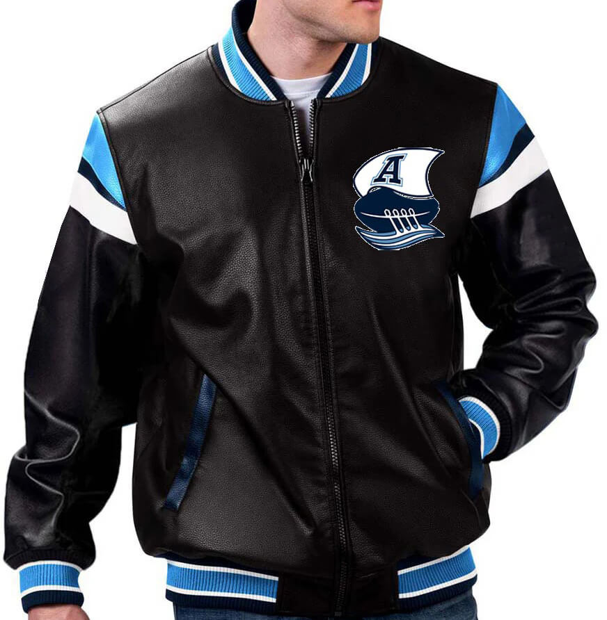 CFL-Toronto-Argonauts-Leather-Varsity-Jacket-1 CFL-Toronto-Argonauts-Leather-Varsity-Jacket