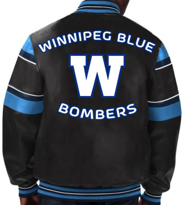 CFL-Winnipeg-Blue-Bombers-Multicolor-Leather-Jacket