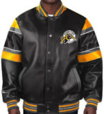 Hamilton-Tiger-Cats-Multicolor-Leather-Jacket