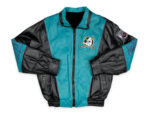 NHL Blue Black Anaheim Mighty Ducks Leather Jacket