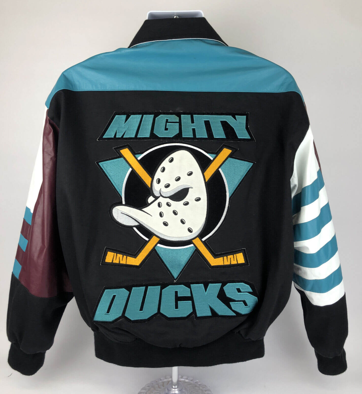 NHL Multi Mighty Ducks Bomber Jacket (1) NHL Multi Mighty Ducks Bomber Jacket