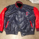 Vintage-MLB-Blue-Red-Cleveland-Guardians-Leather-Jacket