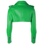 Women's-Biker-Short-Style-Green-Leather-Jacket