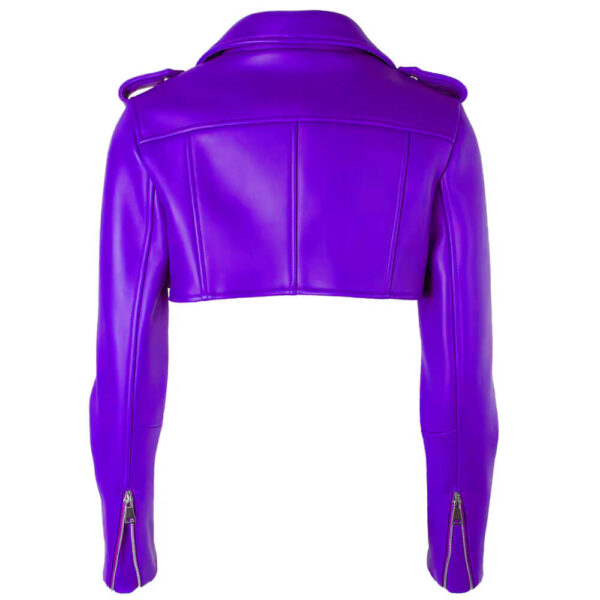 Women's-Biker-Short-Style-Purple-Leather-Jacket