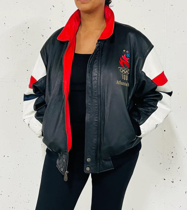 Vintage 1996 Atlanta Olympic Games Leather Jacket