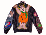 Vintage-The-Flintstones-Cartoon-Leather-Jacket