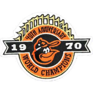 1970 World Champions 40th Anniversary Baltimore Orioles Patch