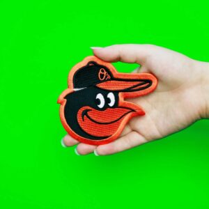 Baltimore Orioles Cartoon Bird Hat Patch