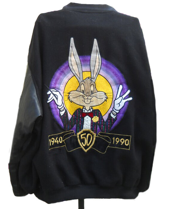Looney-Tunes-Bugs-Bunny-50th-Anniversary-Black-Varsity-Jacket-1 Looney-Tunes-Bugs-Bunny-50th-Anniversary-Black-Varsity-Jacket