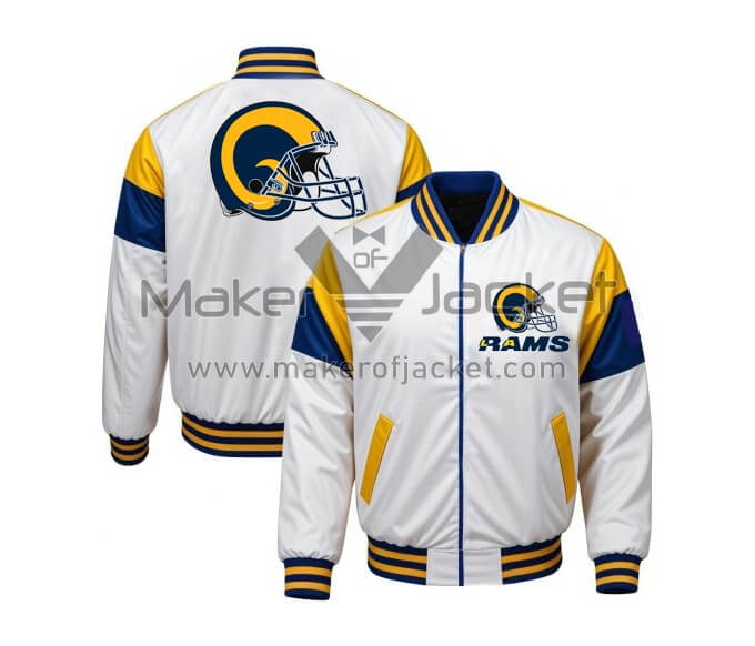 Los-Angeles-Rams-Tricolor-Satin-Jacket-1 Los-Angeles-Rams-Tricolor-Satin-Jacket