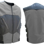 Men's-Black-Gray-Leather-&-Textile-Vest