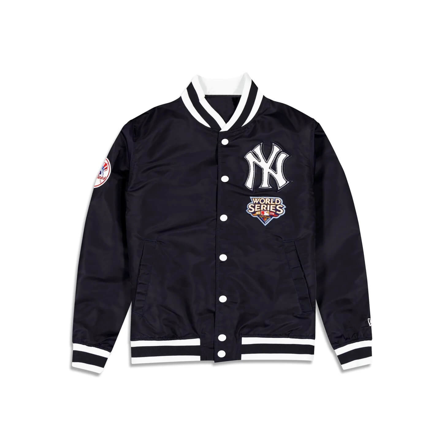New York Yankees Black Logo Select Satin Jacket (2) New York Yankees Black Logo Select Satin Jacket