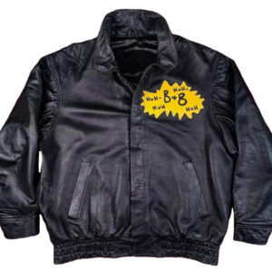 Vintage-MTV-Animation-Crew-Black-Leather-Jacket