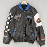Vtg-1999-G-Mac-Nascar-Team-Leather-Jacket