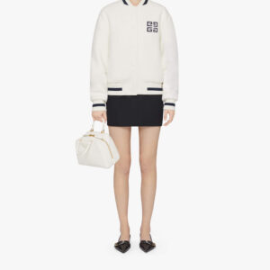 Givenchy 4G Logo White Wool Jacket