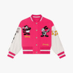 Givenchy Disney Oswald Pink White Varsity Jacket