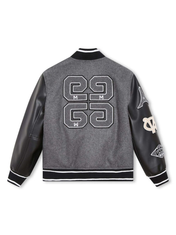 Givenchy Grey Black Classic Varsity Jacket