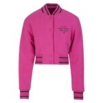 Givenchy Pink Cropped Bomber Jacket