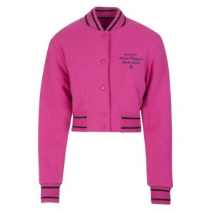 Givenchy Pink Cropped Bomber Jacket