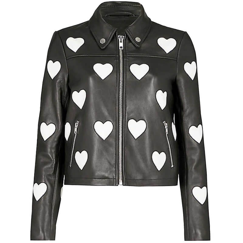 Women's-Maje-Heart-Black-Leather-Jacket-1 Women's-Maje-Heart-Black-Leather-Jacket