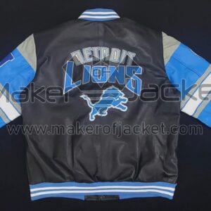 Detroit-Lions-Football-NFL-Black-Leather-Jacket
