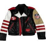 Jeff-Hamilton-San-Francisco-49ers-Biker-Style-Leather-Jacket