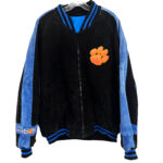 NCAA-Clemson-Tigers-Black-And-Blue-Suede-Leather-Jacket