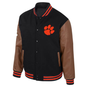 NCAA-Team-Clemson-Tigers-Black-Full-Snap-Varsity-Jacket