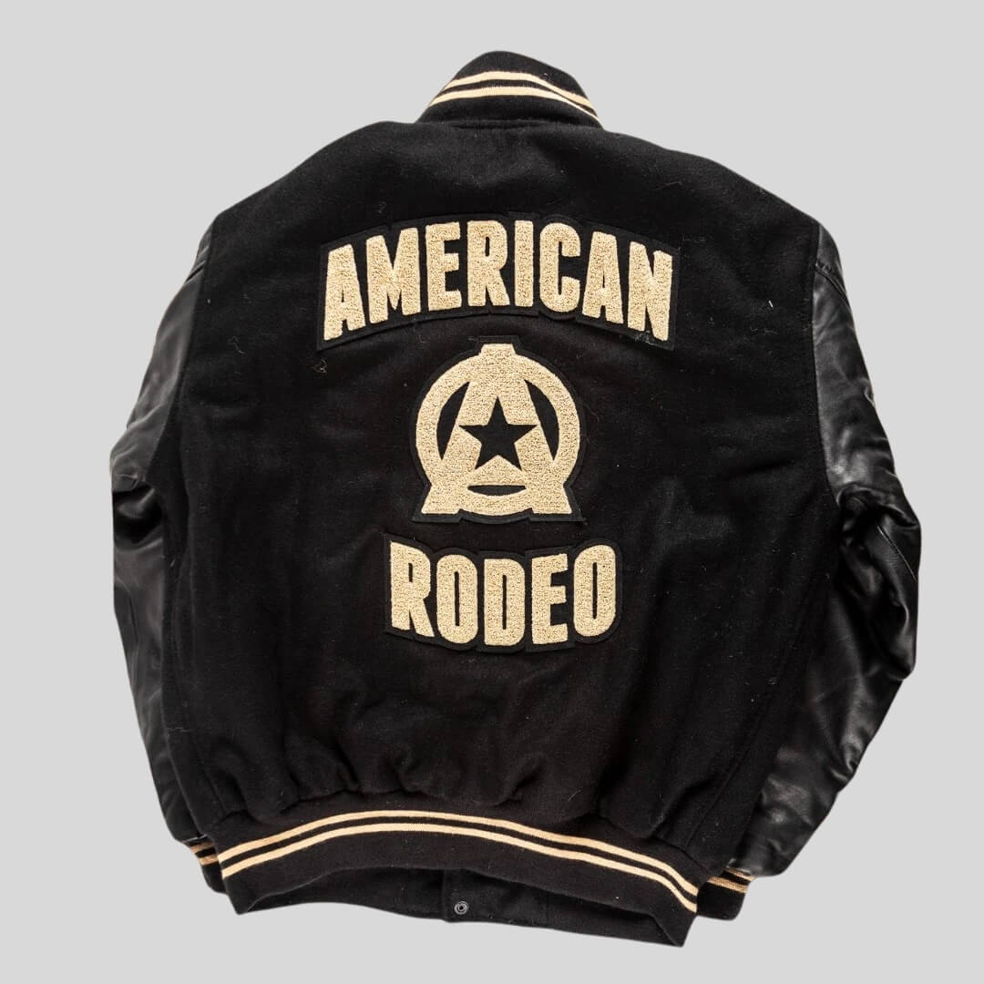 American Rodeo Black Varsity Jacket (2) American Rodeo Black Varsity Jacket