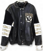 Black Jeff Hamilton P.S Jr. Boxing Leather Jacket
