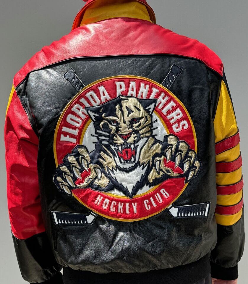 Florida Panthers Jeff Hamilton Leather Jacket (3) Florida Panthers Jeff Hamilton Leather Jacket