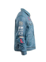Las Vegas Ultimate Rodeo Sky Blue Mirage Leather Jacket
