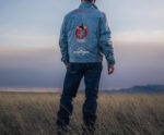 Las Vegas Ultimate Rodeo Sky Blue Mirage Leather Jacket