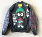 Looney-Tunes-Marvin-the-Martian-Black-Leather-Jacket