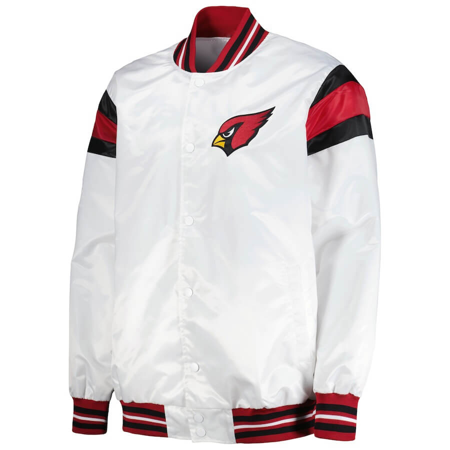 NFL-Arizona-Cardinals-Full-Snap-White-Satin-Jacket-1 NFL-Arizona-Cardinals-Full-Snap-White-Satin-Jacket