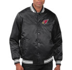 NFL-Arizona-Cardinals-Logo-Full-Snap-Black-Satin-Jacket