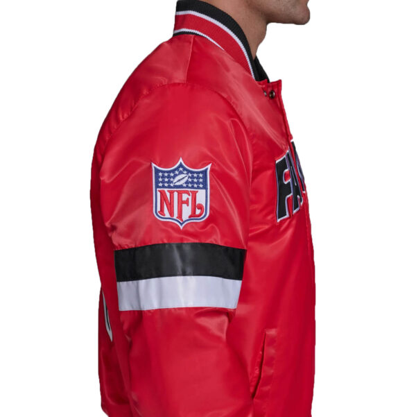 NFL-Atlanta-Falcons-Game-Red-Full-Snap-Satin-Jacket