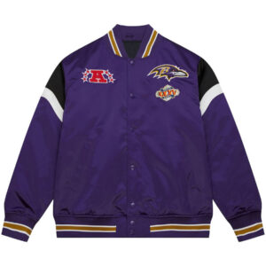 NFL-Baltimore-Ravens-Team-Tricolor-Full-Snap-Satin-Jacket