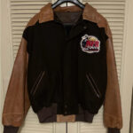NFR 2013 Las Vegas Rodeo Contestant Wool Leather Jacket