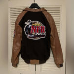 NFR 2013 Las Vegas Rodeo Contestant Wool Leather Jacket