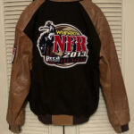 NFR 2013 Las Vegas Rodeo Contestant Wool Leather Jacket
