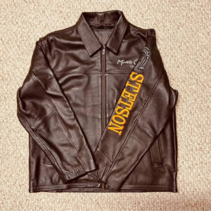 NFR Las Vegas Rodeo 2012 Monte Carlo Brown Leather Jacket