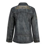 NFR Las Vegas Rodeo 2024 Grey Leather Jacket
