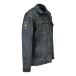 NFR Las Vegas Rodeo 2024 Grey Leather Jacket