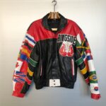 Rare Ringside Boxing Multi Country Flag Leather Jacket