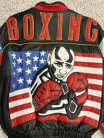 Rare Ringside Multi Country Flag Boxing Leather Jacket