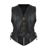 Men’s-Handmade-2-Side-Laced-Black-Leather-Vest