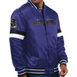 Purple-Baltimore-Ravens-Game-Full-Snap-Satin-Jacket