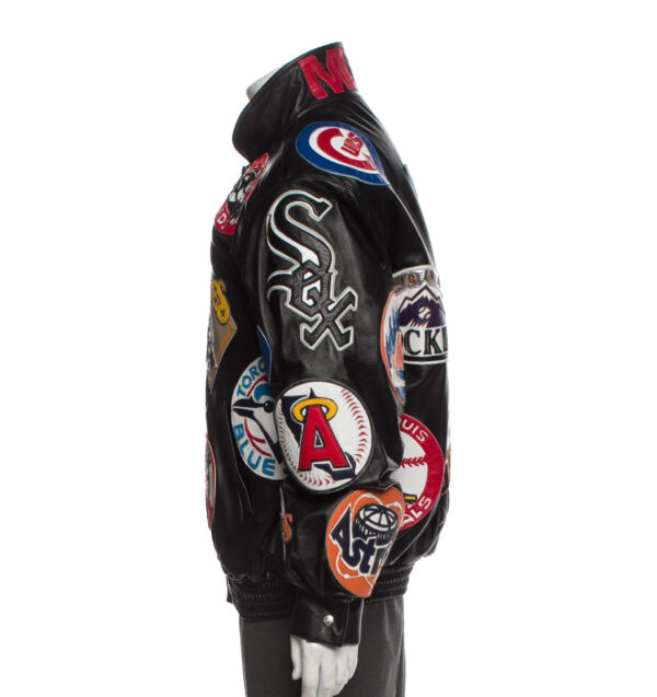 Vtg-Jeff-Hamilton-MLB-All-Teams-Patchwork-Leather-Jacket